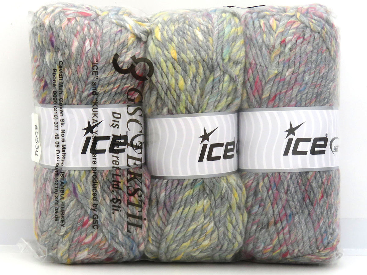 Mixed Lot Multicolor Self Striping Yarns fnt2-85538
