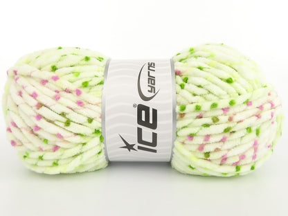 Havana Chenille White, Green, Pink fnt2-85539