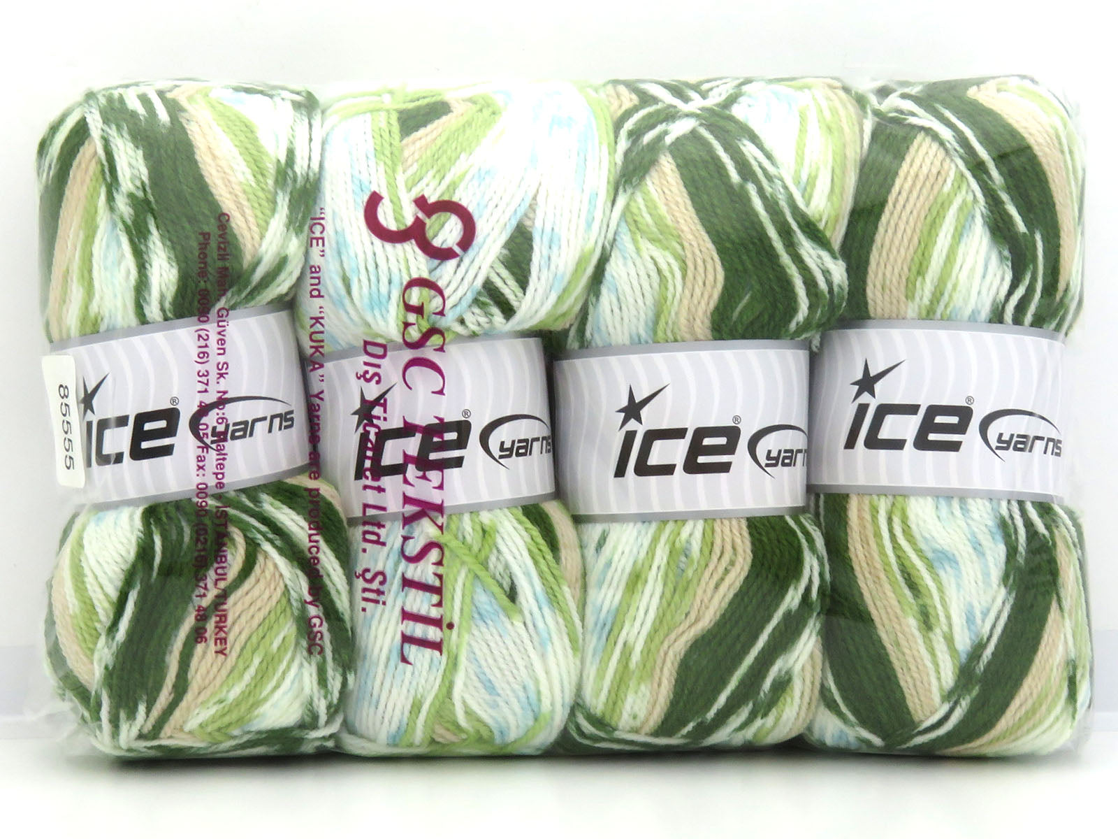 Feliciana Green Shades, Beige, White, Turquoise fnt2-85555
