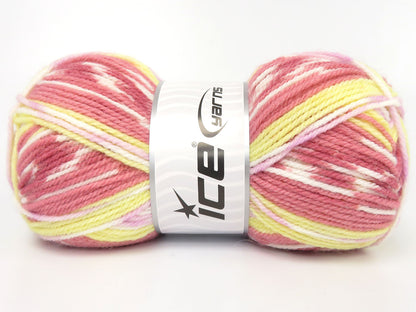 Feliciana Salmon, Yellow, White, Light Lilac fnt2-85557