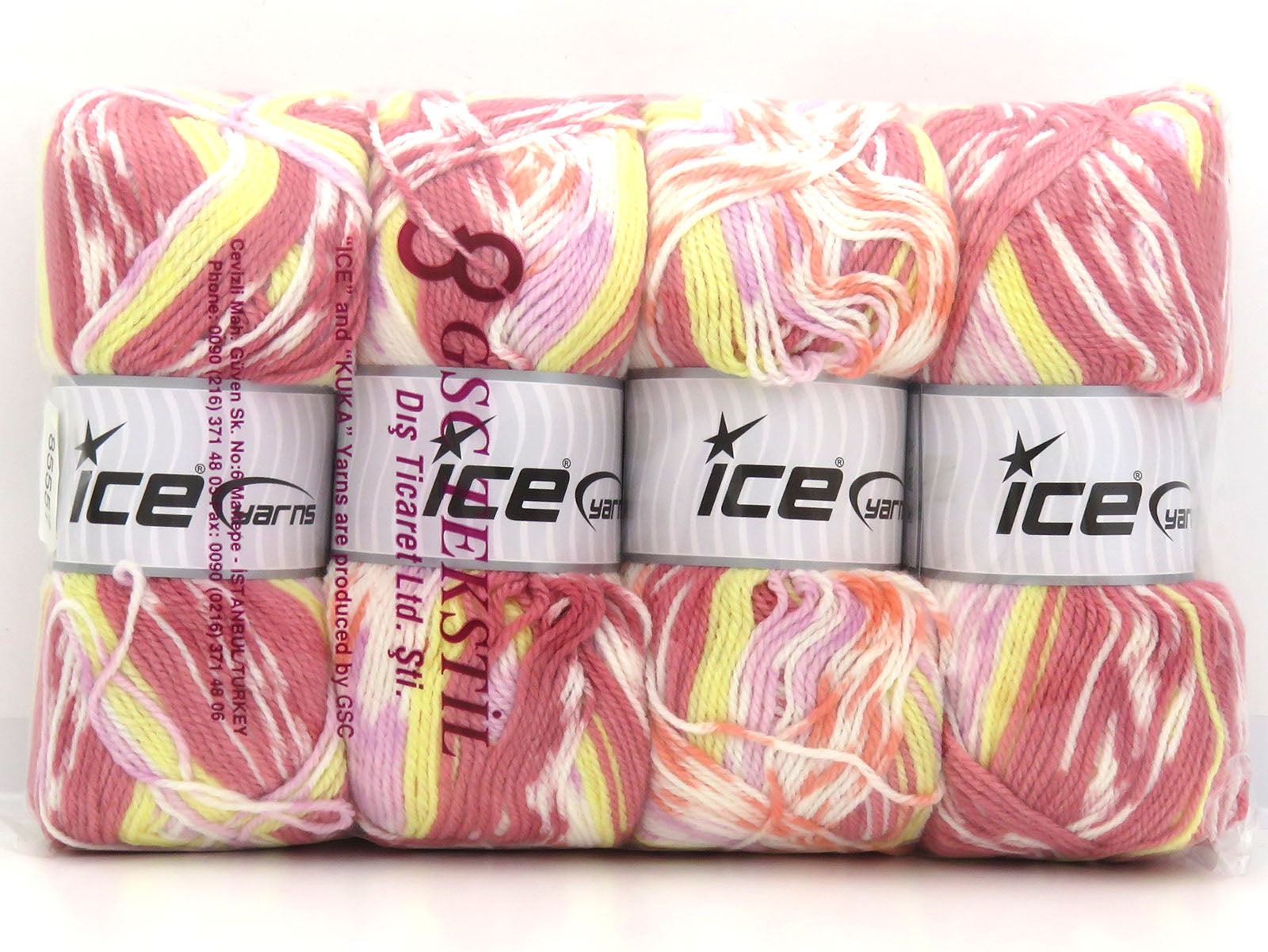 Feliciana Salmon, Yellow, White, Light Lilac fnt2-85557