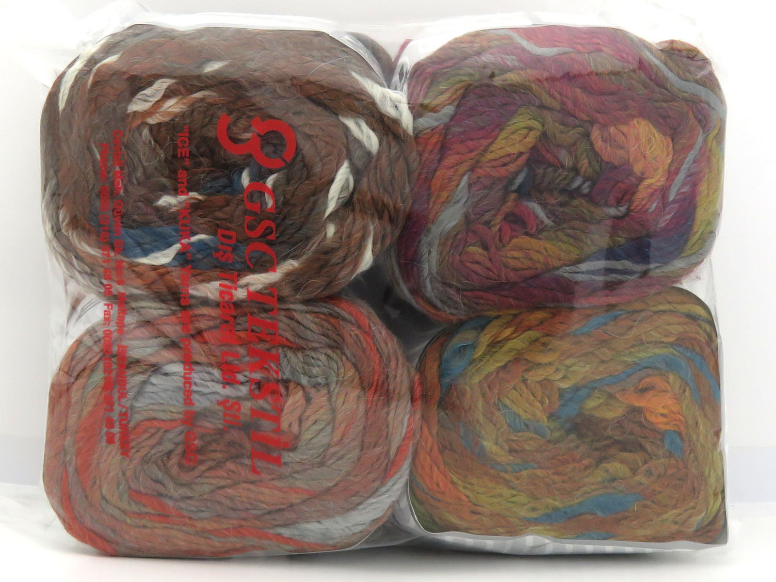 Mixed Lot Multicolor Cake Ottley Yarns fnt2-85576