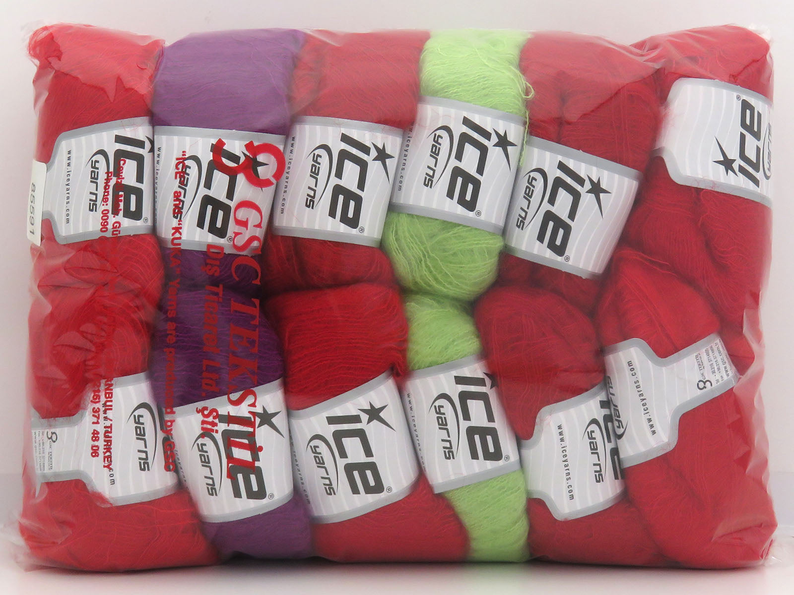 Mixed Lot Multicolor Winsome Mohair Yarns fnt2-85591