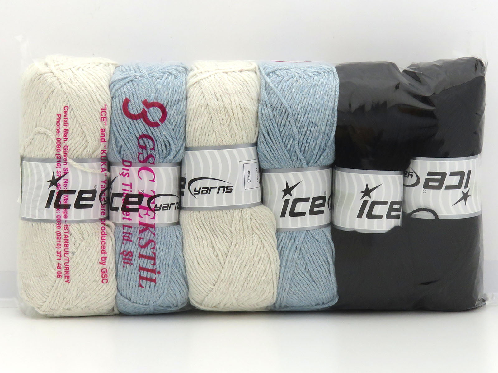Mixed Lot Multicolor Ellison Yarns fnt2-85592