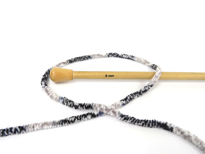Chenille Safari Navy, Black, Grey, White fnt2-85618