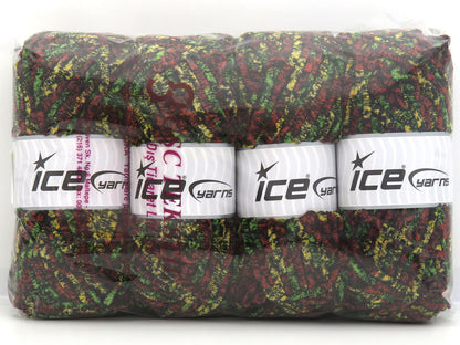 Chenille Safari Black, Brown, Yellow, Green fnt2-85621