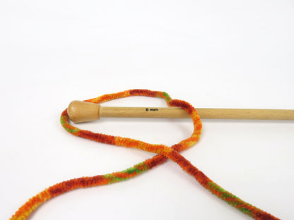 Chenille Safari Orange Shades, Yellow, Neon Green fnt2-85624