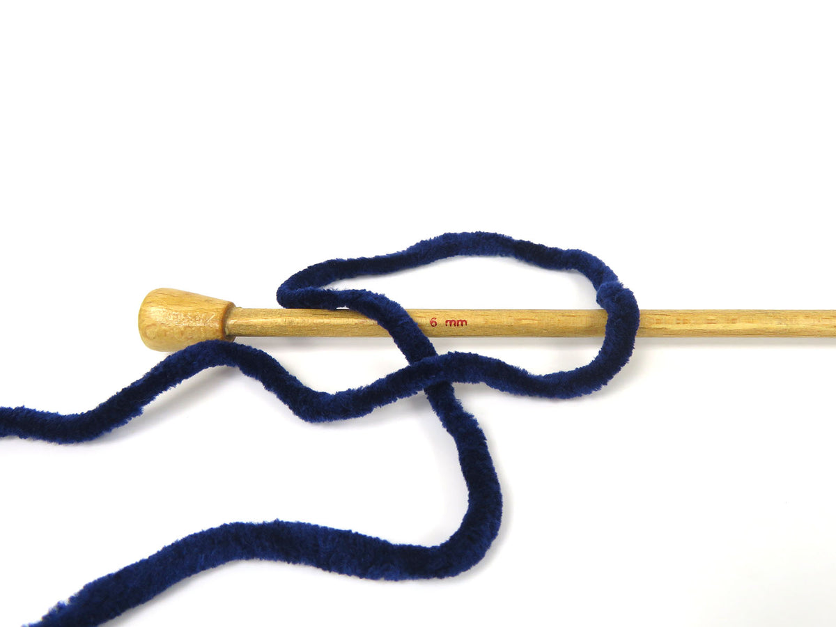 Velvet Chenille Dark Blue fnt2-85647