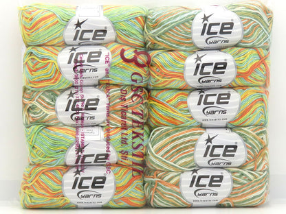 Mixed Lot Multicolor Carlson Color Yarns fnt2-85792