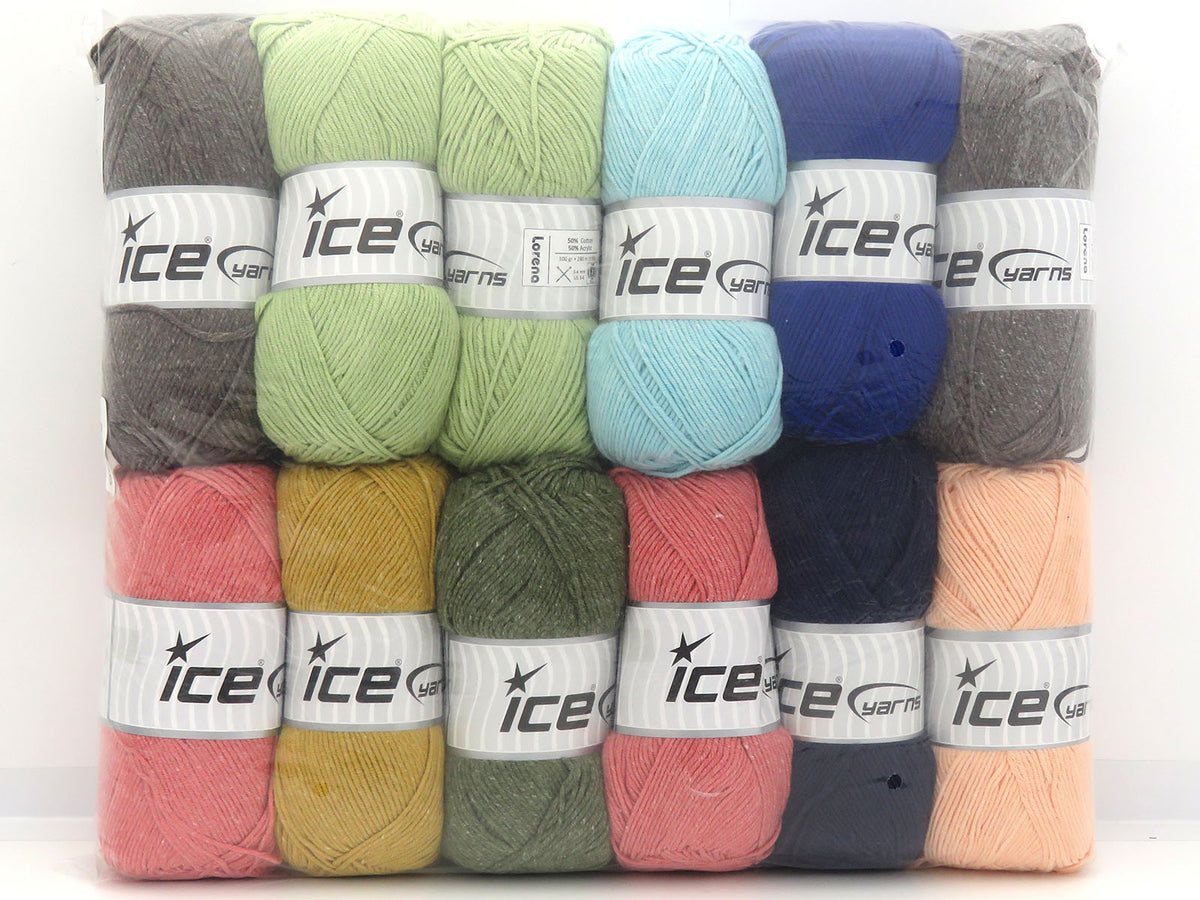 Mixed Lot Multicolor Summer Yarns fnt2-85806