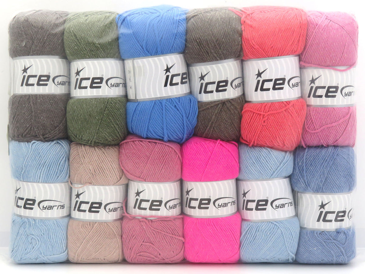 Mixed Lot Multicolor Summer Yarns fnt2-85807