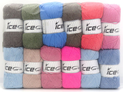 Mixed Lot Multicolor Summer Yarns fnt2-85807