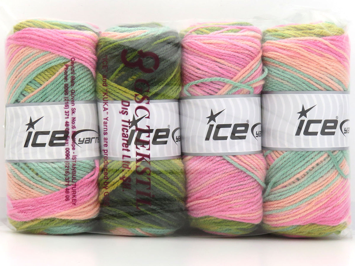 Ambiance Pink, Salmon, Green Shades fnt2-85843