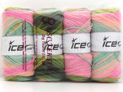 Ambiance Pink, Salmon, Green Shades fnt2-85843