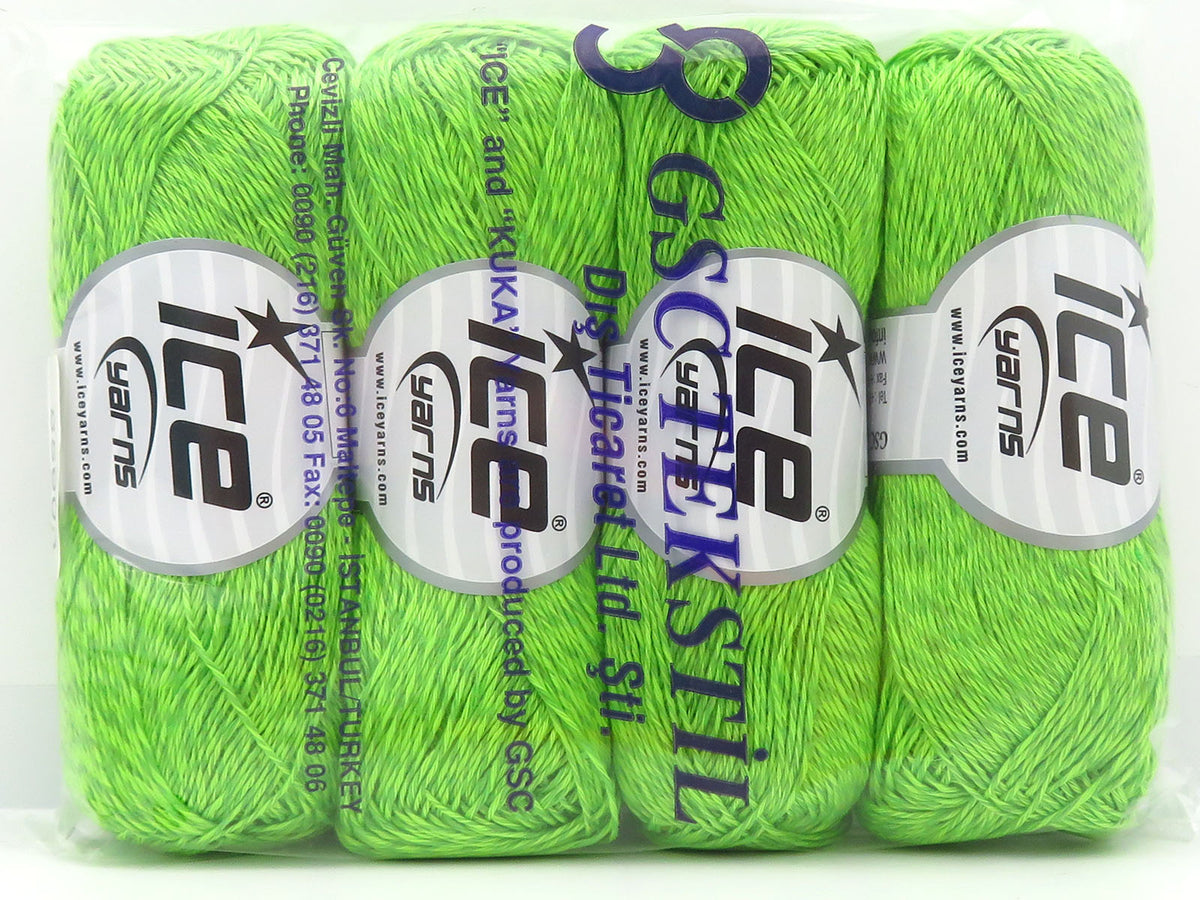 Linen Viscosa Neon Green Shades fnt2-85903