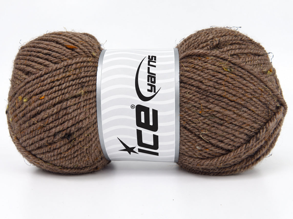 Ice Yarns Soft Tweed – Camel – 65% Acrylic, 30% Wool, 5% Viscose