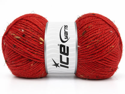 Ice Yarns Soft Tweed – Tangerine Orange – 65% Acrylic, 30% Wool, 5% Viscose