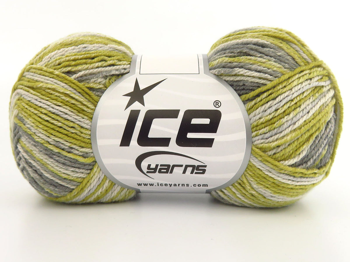 Magic Cotton Sock Grey Shades, Light Olive Green fnt2-85978