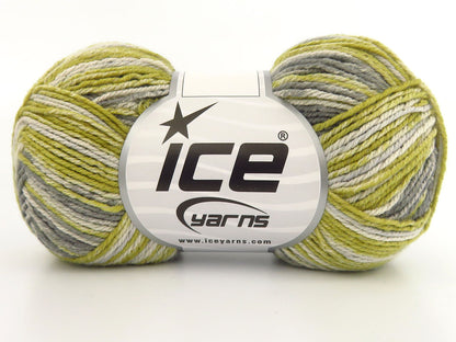 Magic Cotton Sock Grey Shades, Light Olive Green fnt2-85978