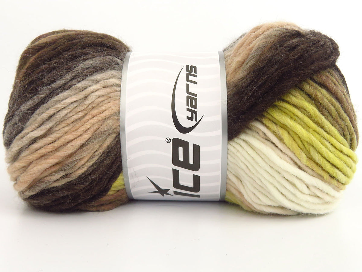 Magic Harmony Brown Shades, Yellow, Beige, Cream, Grey  fnt2-85997