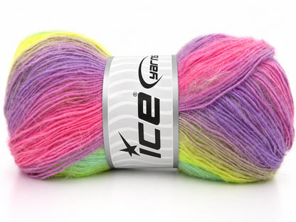 Magic Mohair Wool Pink, Lilac, Green Shades fnt2-86022