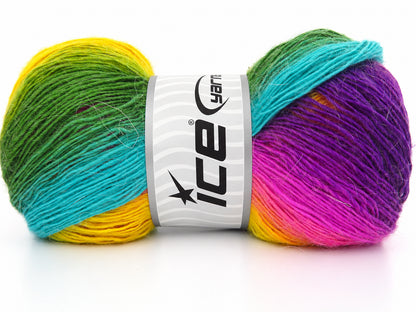 Magic Mohair Wool Pink, Purple, Green Shades, Yellow fnt2-86023