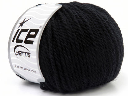 Pure Merino Aran Black fnt2-86026
