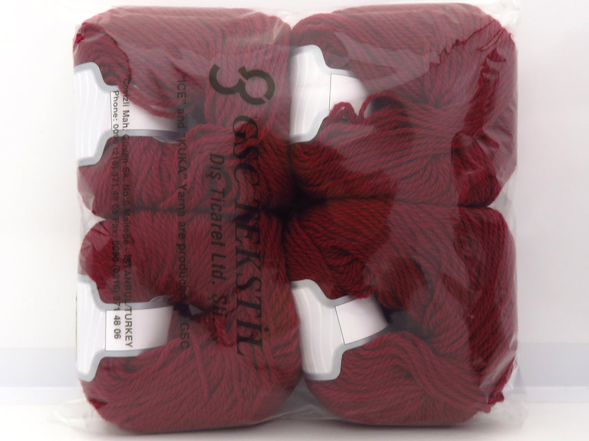 Pure Merino Aran Burgundy fnt2-86040