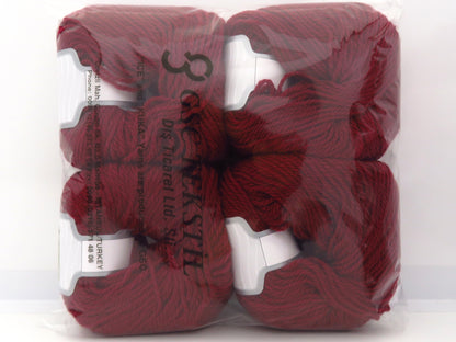 Pure Merino Aran Burgundy fnt2-86040